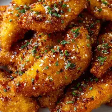 Crispy Air Fryer Honey Butter Garlic Chicken Tenders