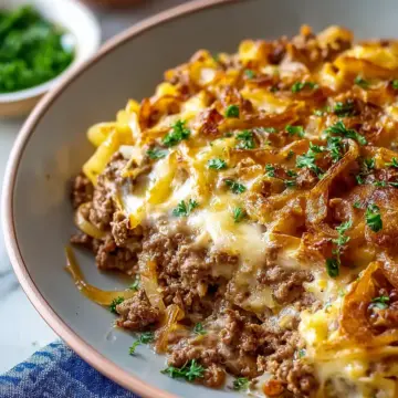 Family French Onion Hamburger Casserole