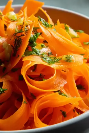 Carrot Ribbon Salad Easy Recipe
