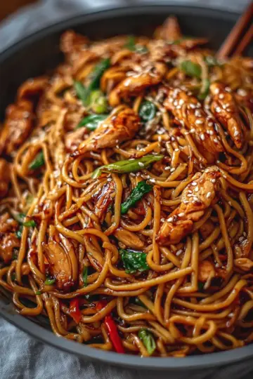 Delicious Chicken Teriyaki Noodles