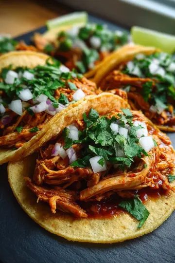Easy Weeknight Shredded Chicken Tacos