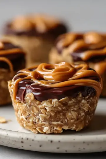 Easy Peanut Butter Protein Oatmeal Cups