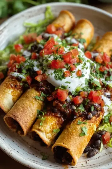 Crispy Black Bean Flautas: Easy Vegan Tacos Your Family Will Love
