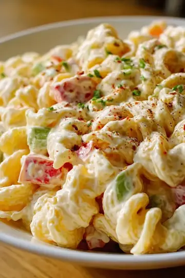 Irresistible Creamy Amish Pasta Salad