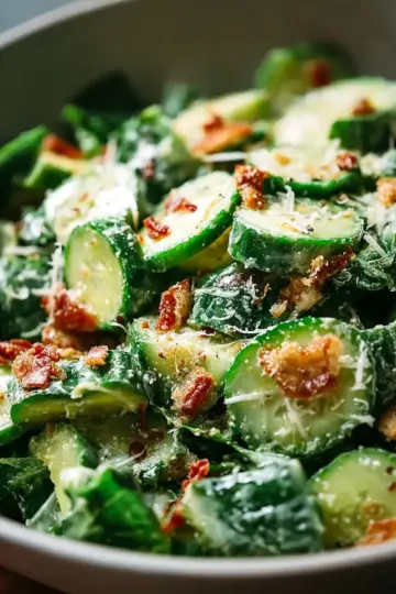 Cucumber Caesar Salad