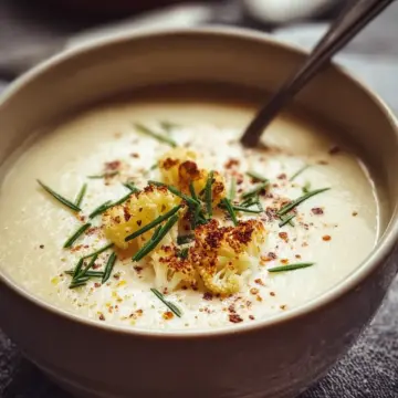 Creamy Roasted Cauliflower Soup
