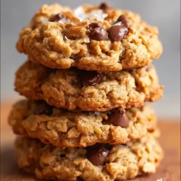 5-Ingredient Peanut Butter Oatmeal Cookies
