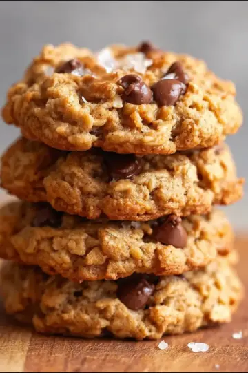 5-Ingredient Peanut Butter Oatmeal Cookies