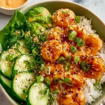 Homemade Bang Bang Shrimp Bowls