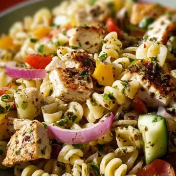 Tasty Chicken Pasta Salad With Italian Dressing